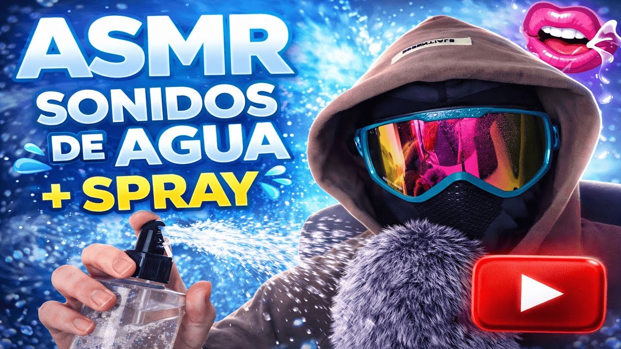 ASMR Sonidos de Agua + Spray 💦 | Mouth Sounds Relajantes & Hand Sounds (Sleep Fast)