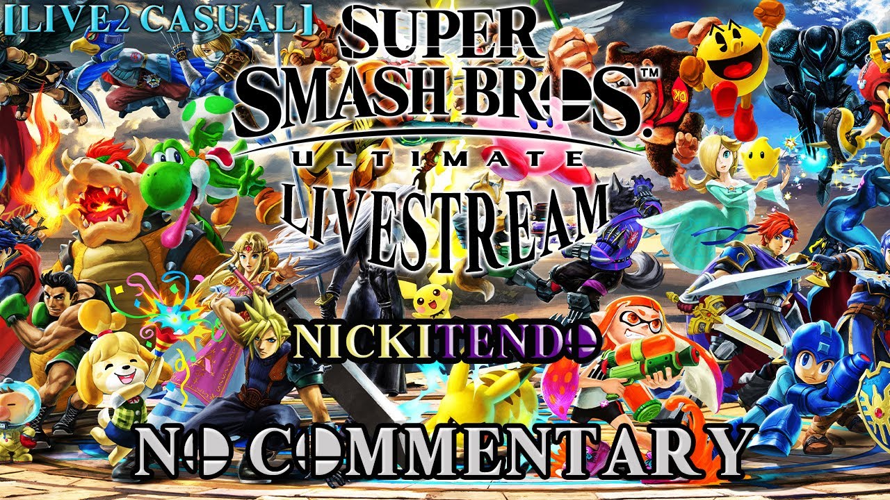 Super Smash Bros. Ultimate [Live2C] 🤜🤜🆚️🤛🤛  [1440p (2K), 60FPS] ID: K0HX9
