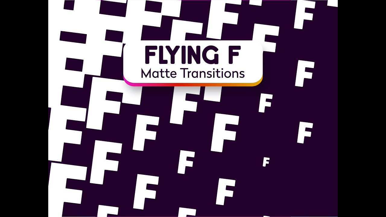 Flying F Matte Transitions: Funny Animated Gaming Fail Stream Assets (mp4 download)