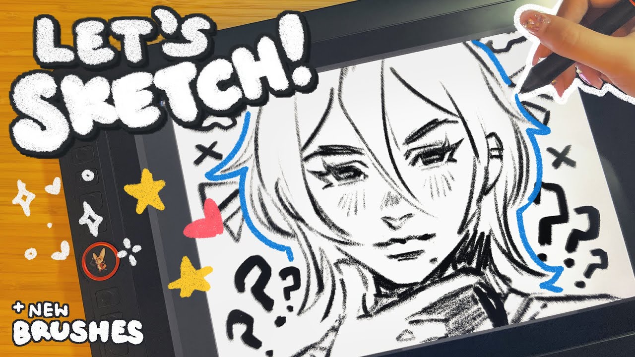 sketch with me ♡ trying my new brush pack | CLIP STUDIO PAINT
