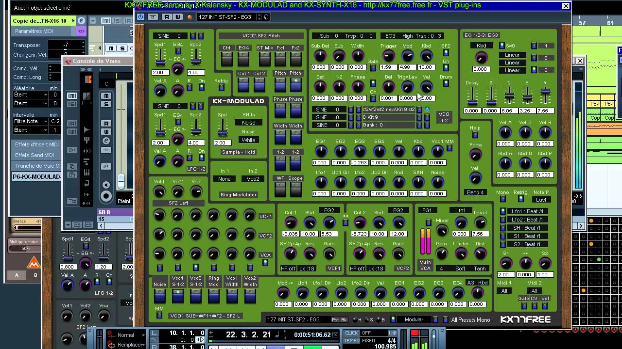 Best KX77FREE's demos - KX-MODULAD - SF2 drums