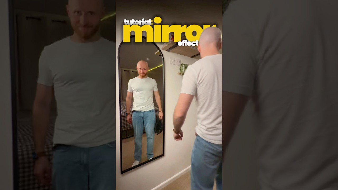 The Creepy Mirror Reflection Effect! 👀 #vfx #tutorial #capcut #edit