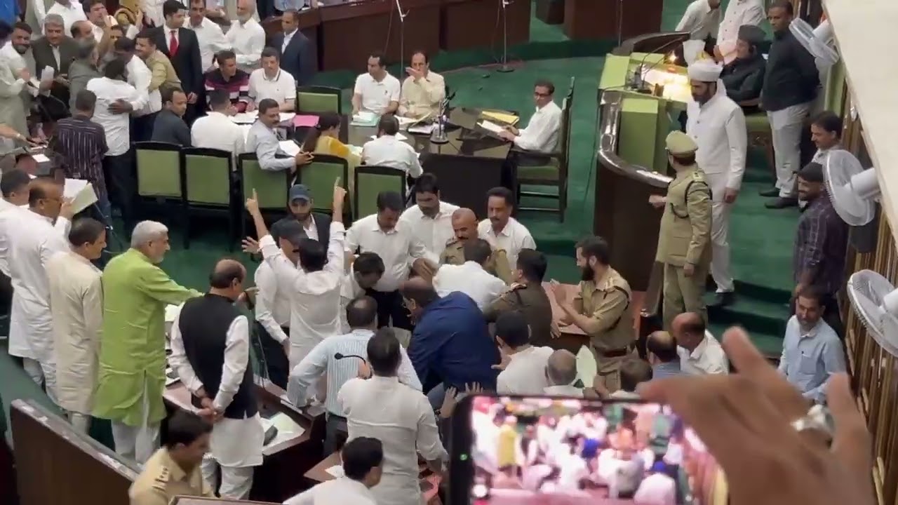 Day 3 of assembly begins with uproar over Waqf discussion & speaker adjourned house till 1 pm