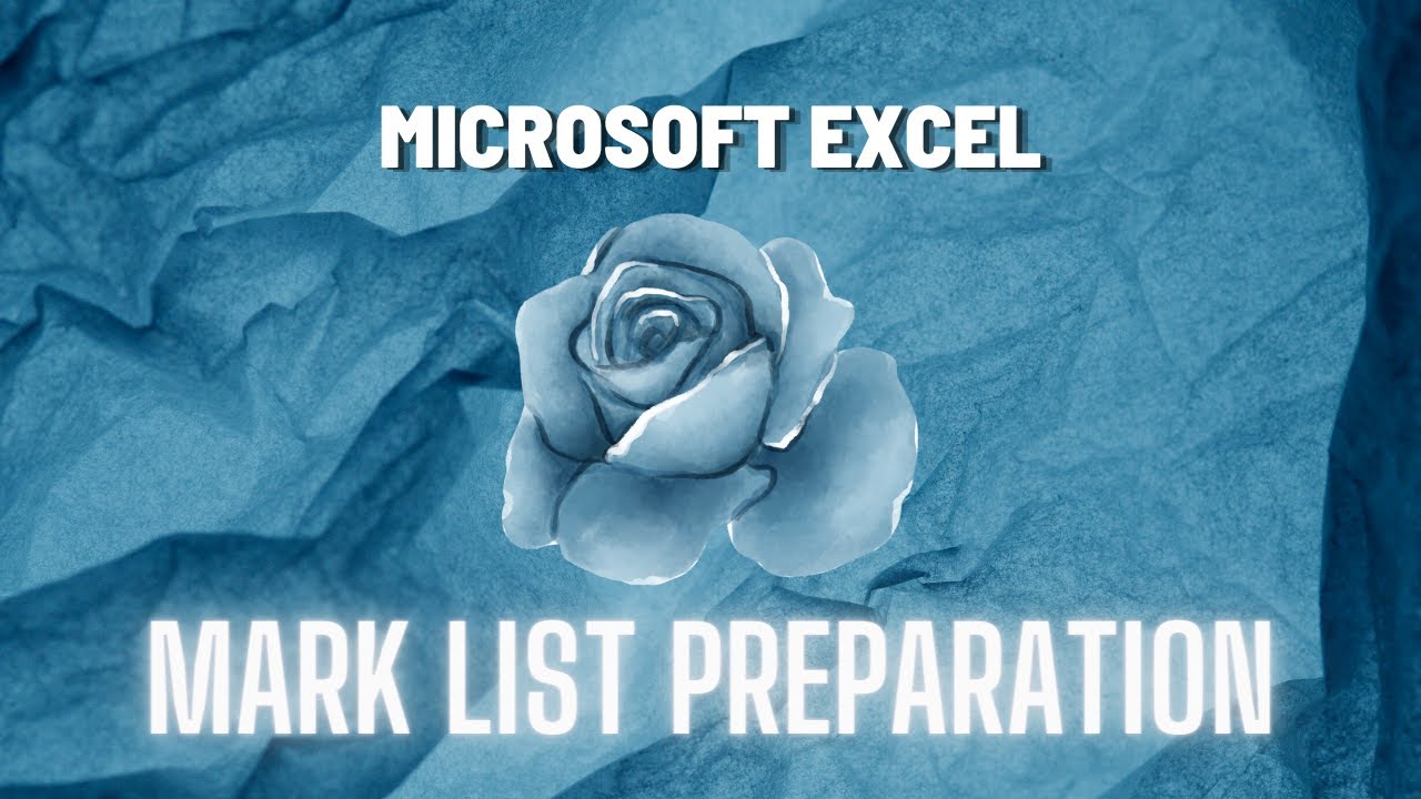 MARKLIST - MS EXCEL | SU