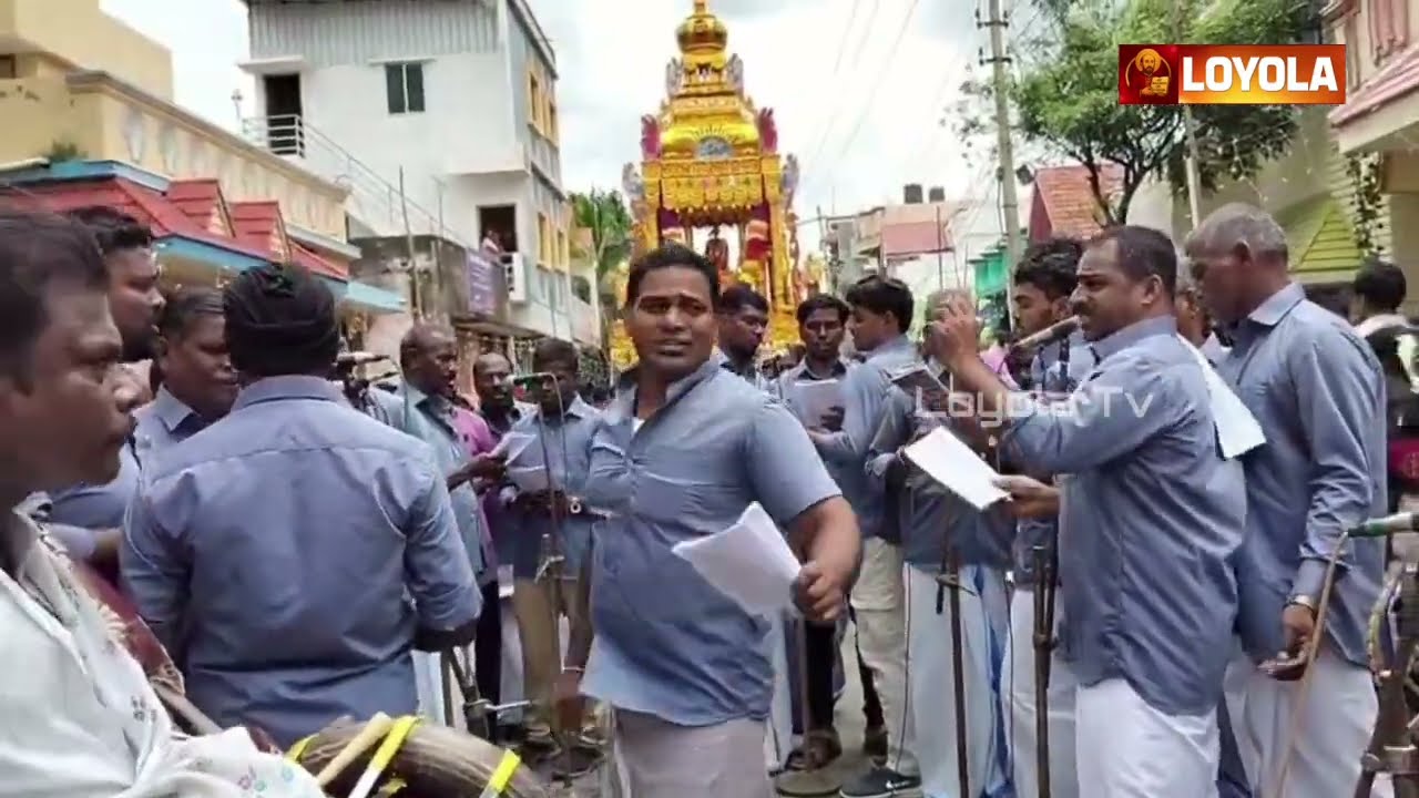 புனிதரின் தேர் பவனியில் சபா பாடல் | Kovalam | st.Ignatius church | Loyola Tv