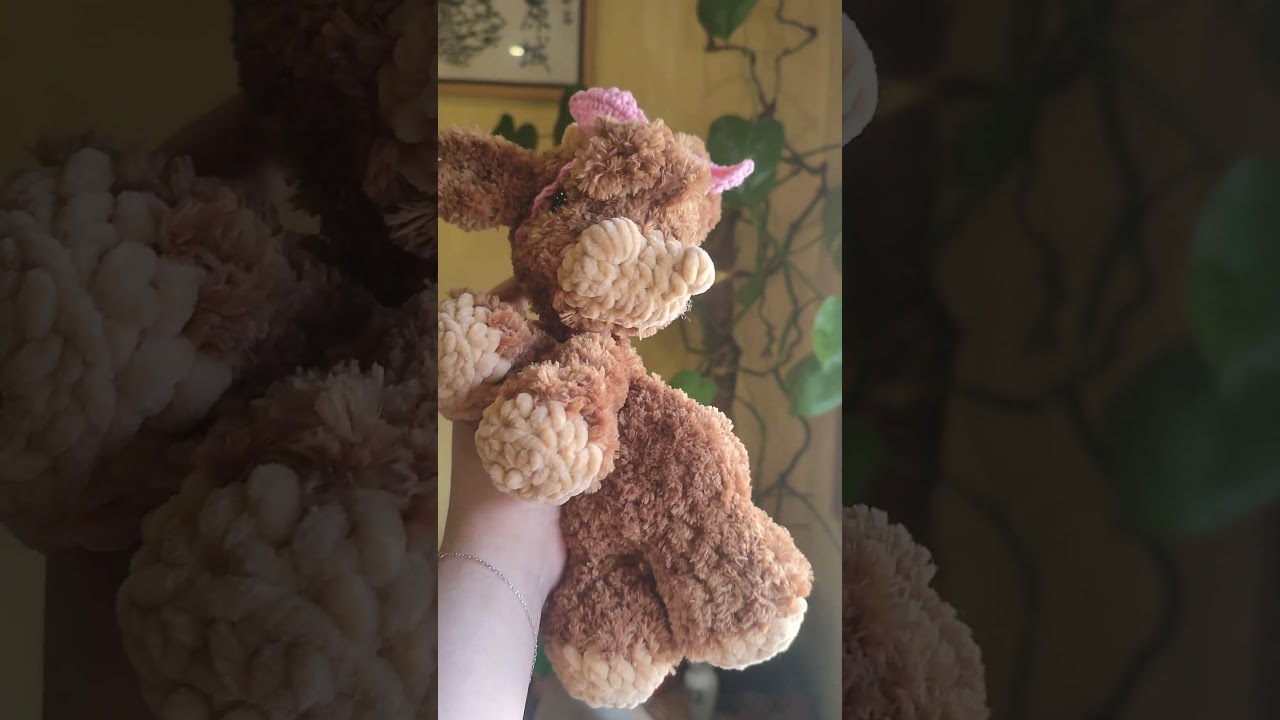 Crochet calf. Heklano tele