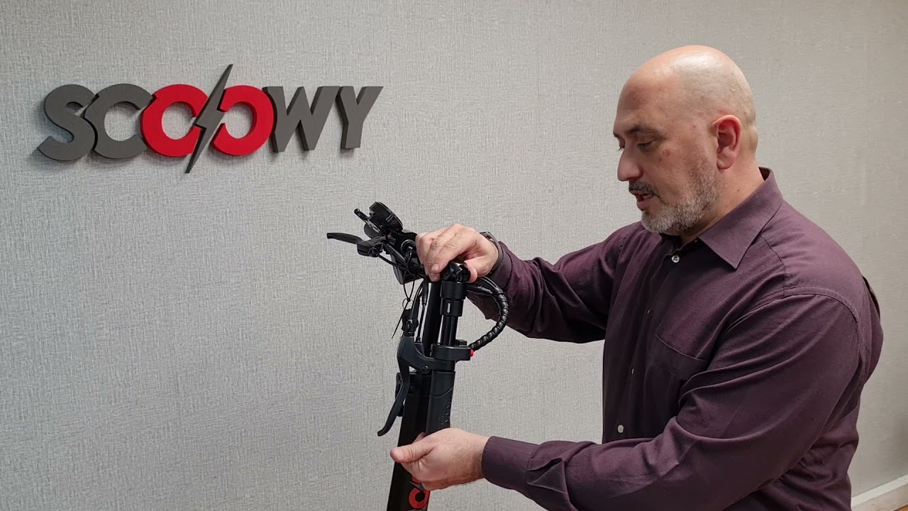 Scoowy Elektrikli Scooter Yan Gidon Kolu Ayarı