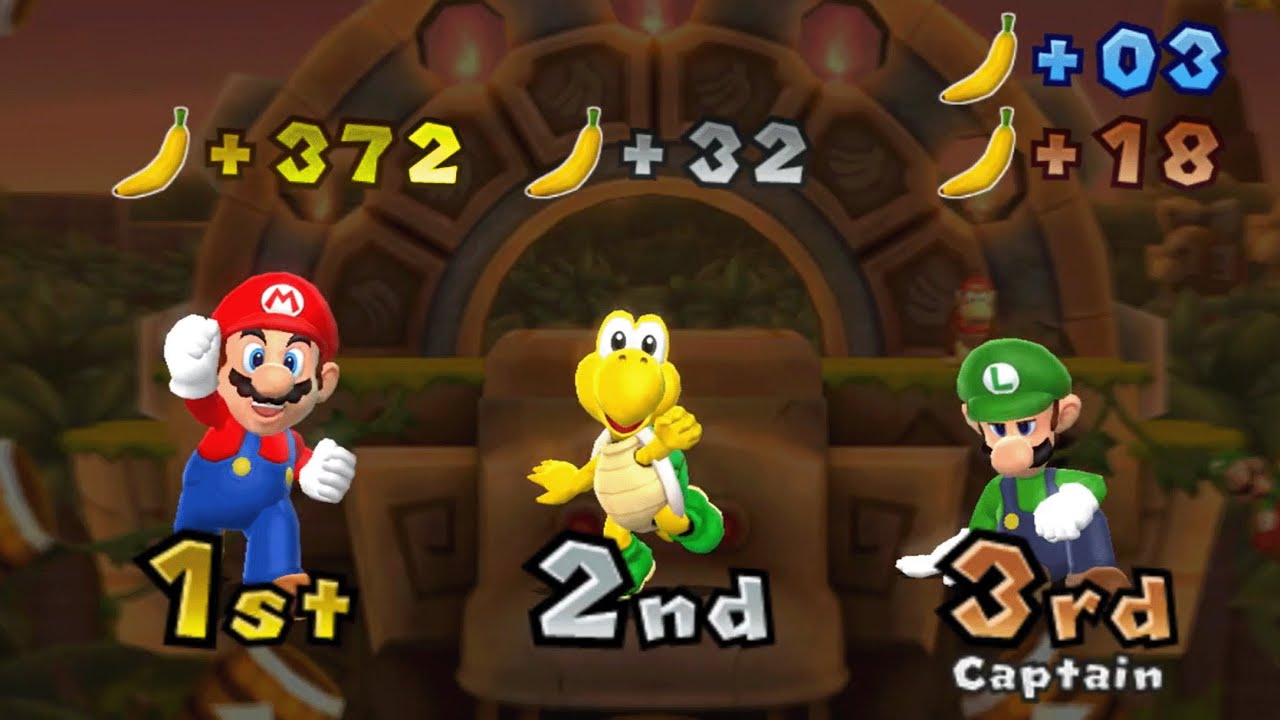 Mario Party 9 - Mario vs Luigi vs Koopa - DK's Jungle Ruins