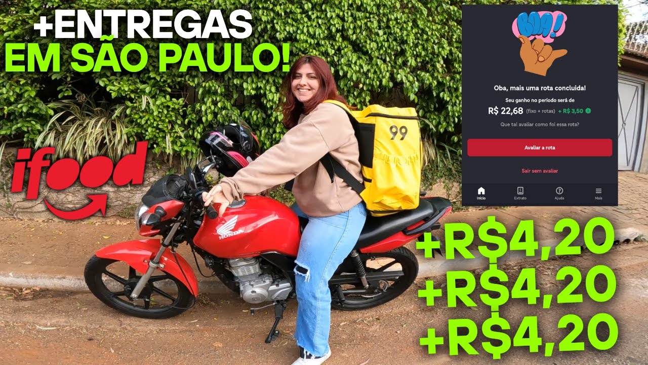 TESTAMOS O + ENTREGAS do IFOOD em SP | QUANTO GANHAMOS?