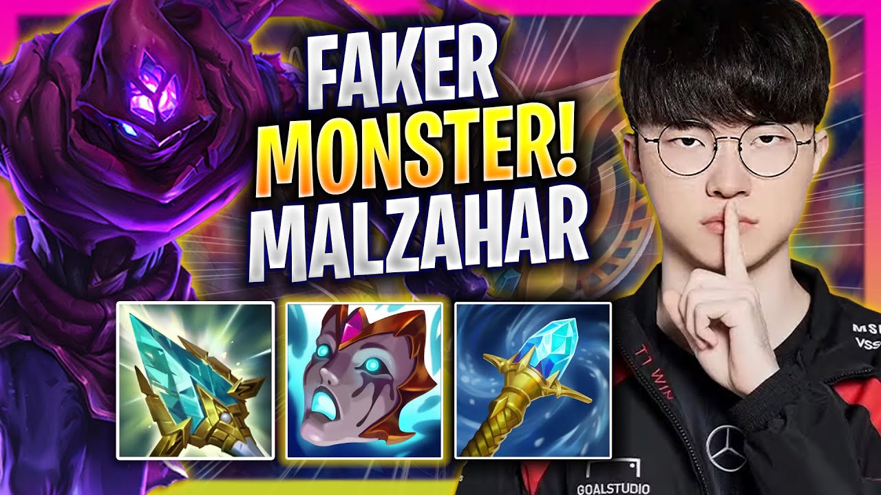FAKER IS A MONSTER WITH MALZAHAR! - T1 Faker Plays Malzahar MID vs Azir! | Season 2025
