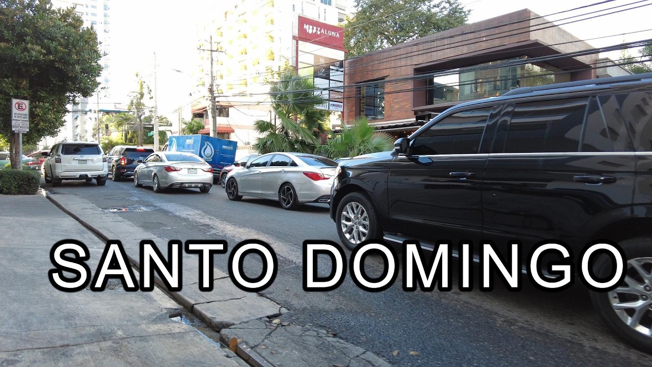 VIRTUAL WALK  4k   DOMININICAN REPUBLIC , DISTRITO NACIONAL