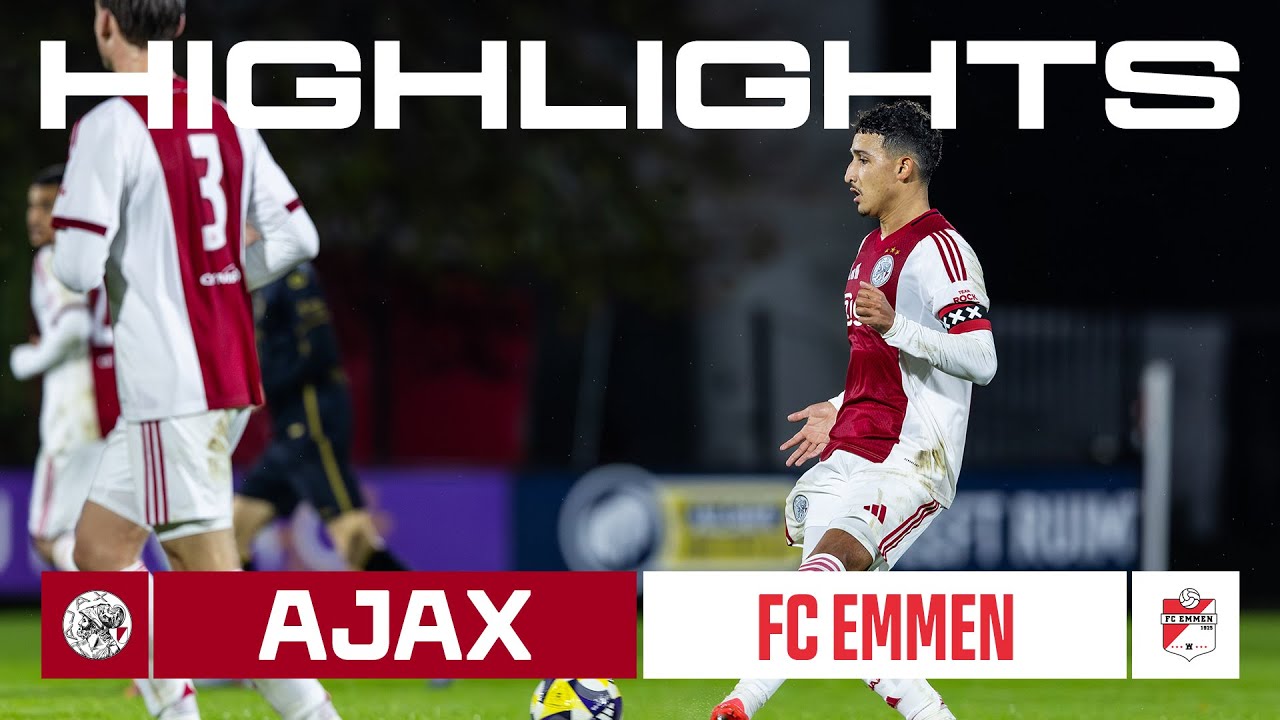 Highlights Jong Ajax - FC Emmen | Keuken Kampioen Divisie