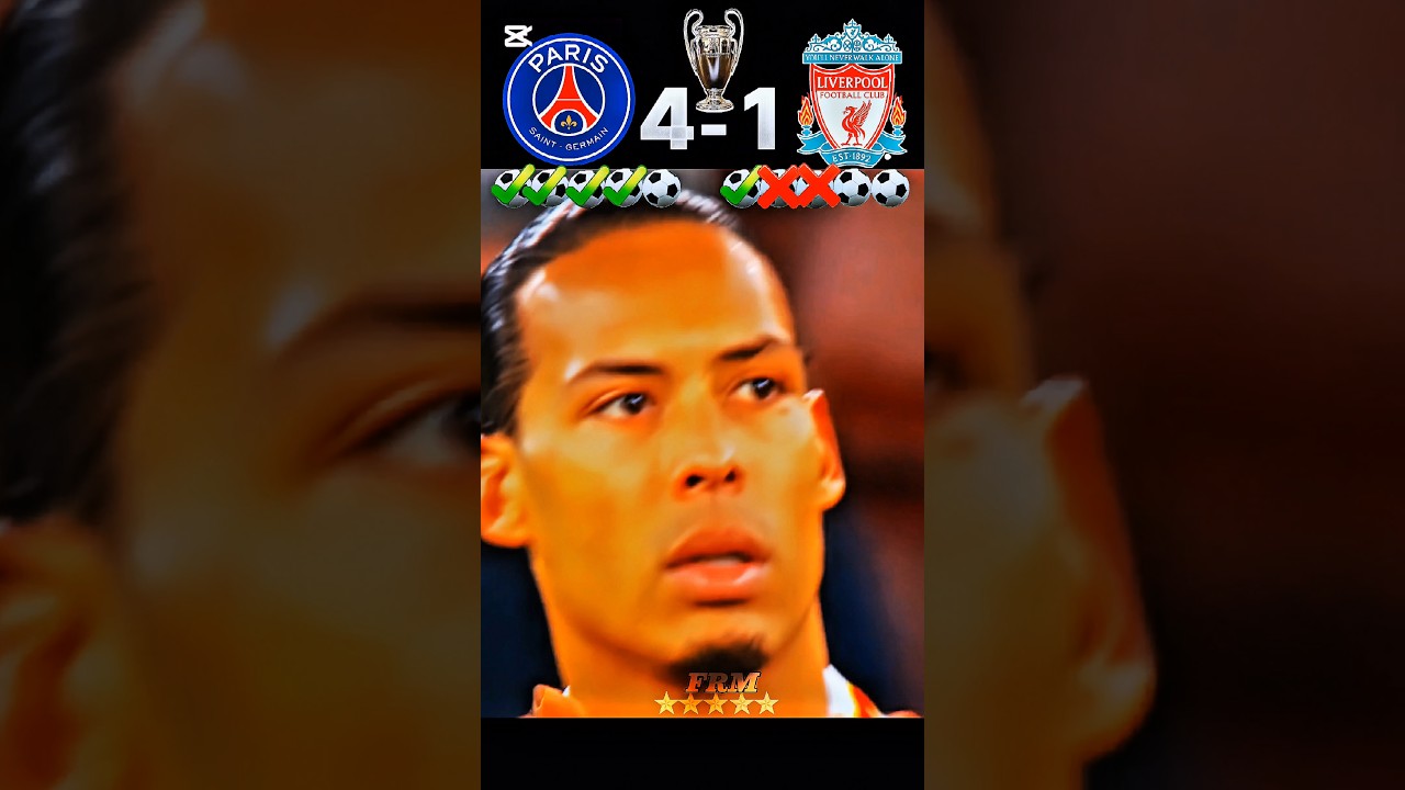 PSG vs. Liverpool Penalty Shootout UCL 2025 Highlights #shorts