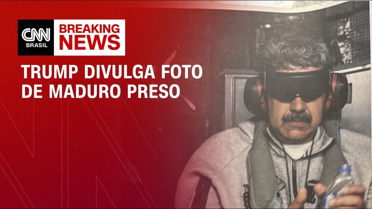 Trump publica foto de Maduro dentro de navio de guerra após captura | AGORA CNN