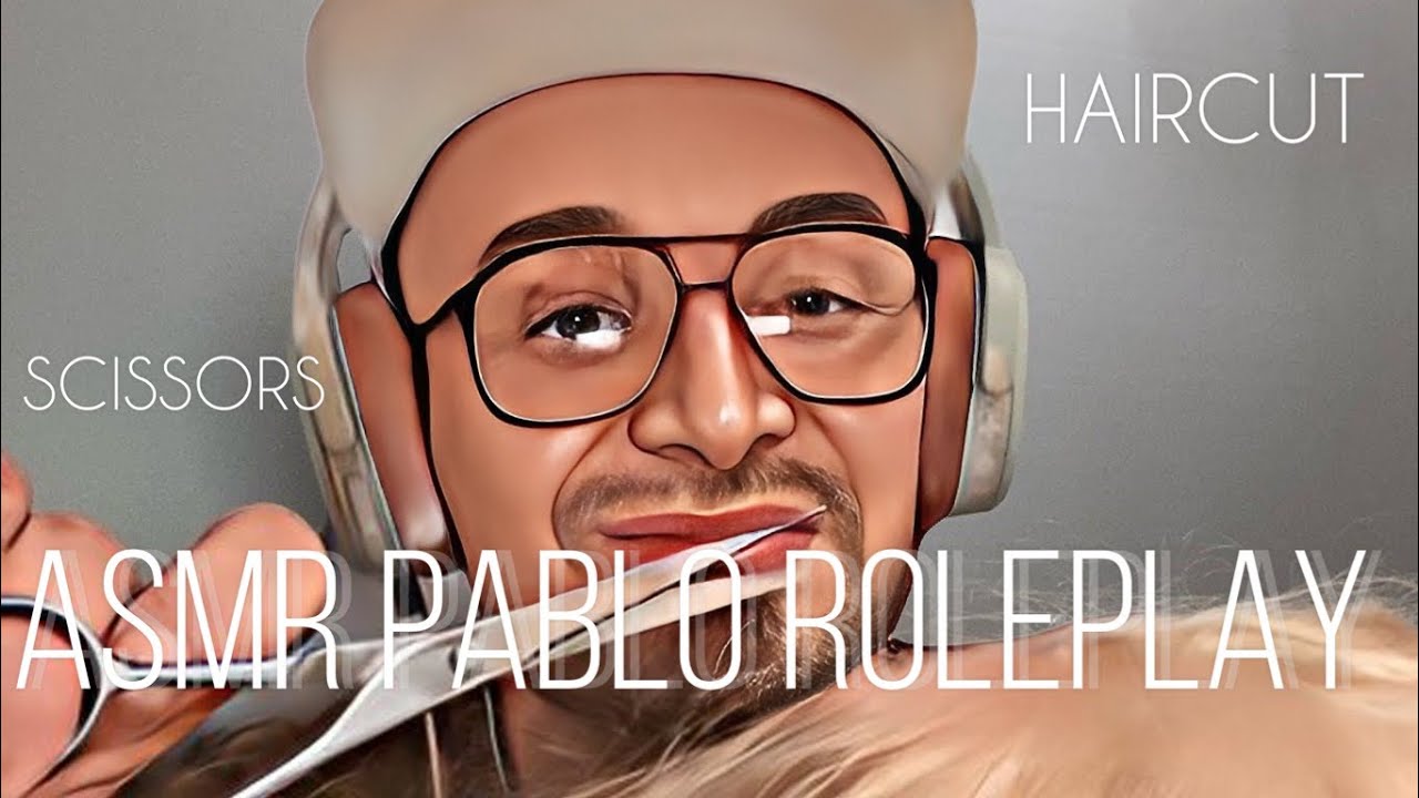 ASMR SUOMI PABLO ROLEPLAY🗣SCISSORS#Parturi asmr#Asmr suomi