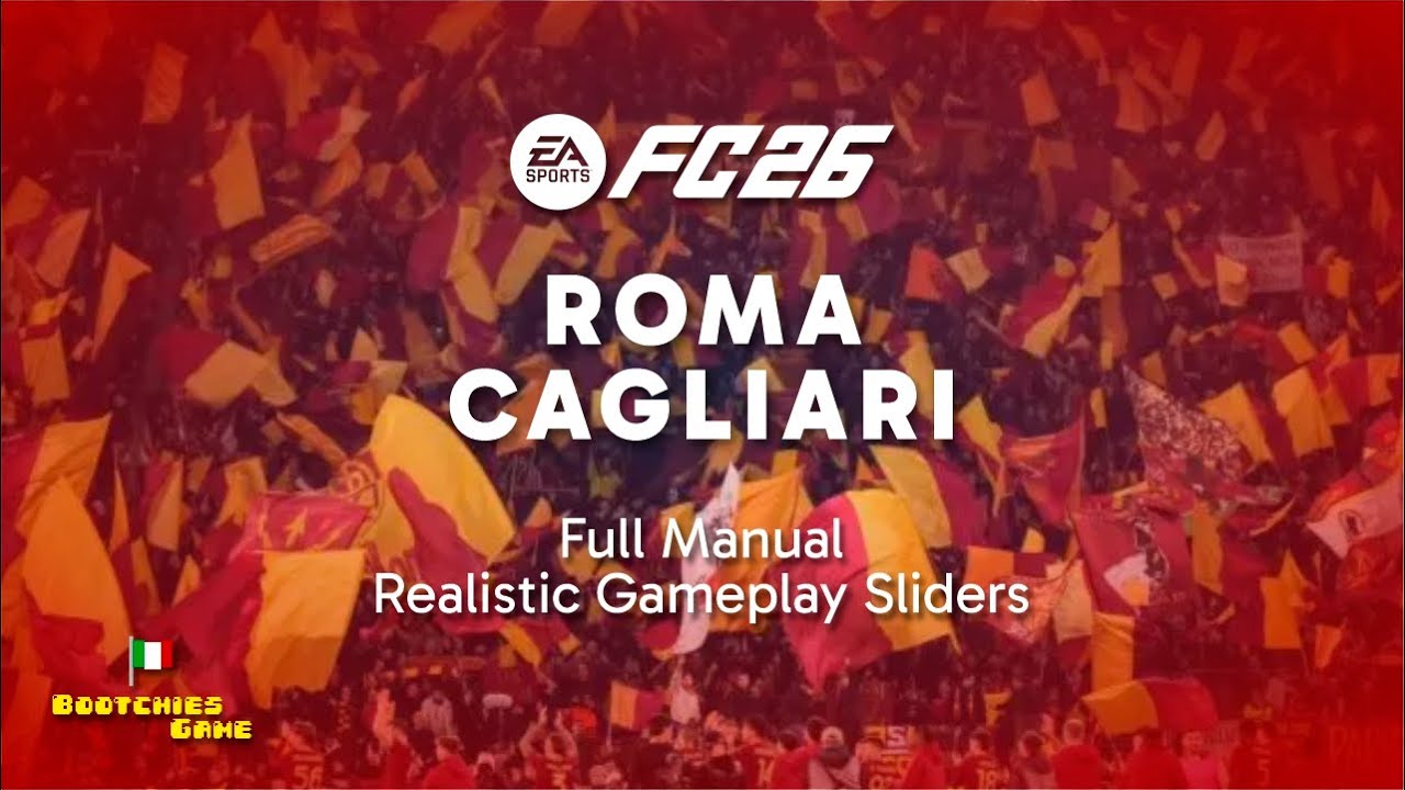EA FC 26 | Realistic gameplay sliders | AS Roma - Cagliari