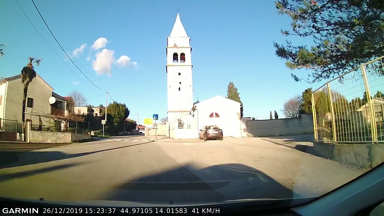 DRIVE #957: Marčana-Krnica-Prodol-Filipana-Pinezići (Croatia) (timelapse 4x) *Read Description*