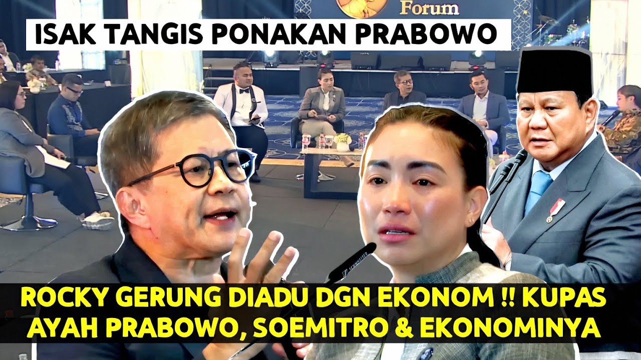 Saat ROCKY GERUNG Di-Adu Dgn Para EKONOM ! Kupas SOEMITRO Ayah Presiden PRABOWO & Pikiran Ekonominya
