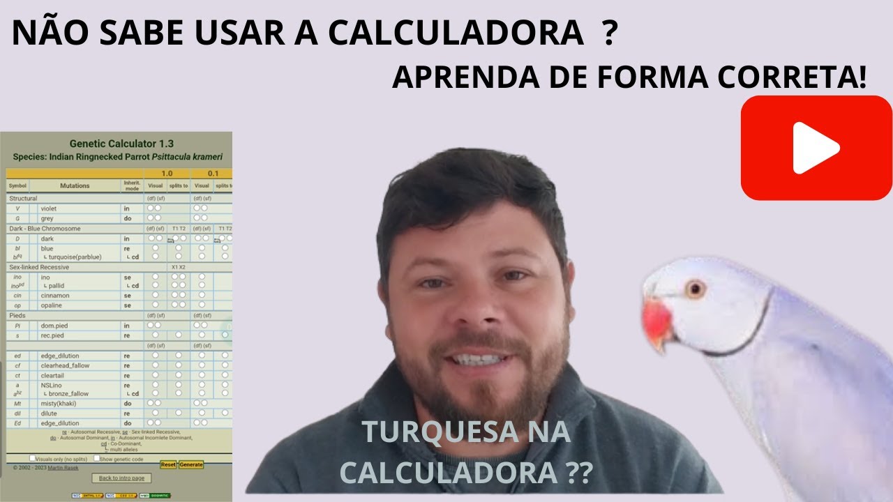 CALCULADORA GENÉTICA -  DESVENDANDO AS MUTAÇÕES DE RING NECK