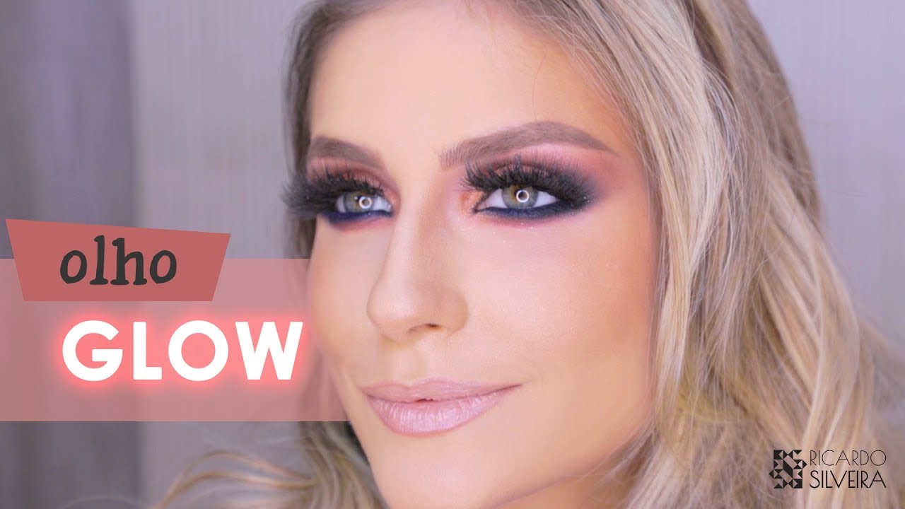Olho Glow com dourado e marrom por Ricardo Silveira Makeup