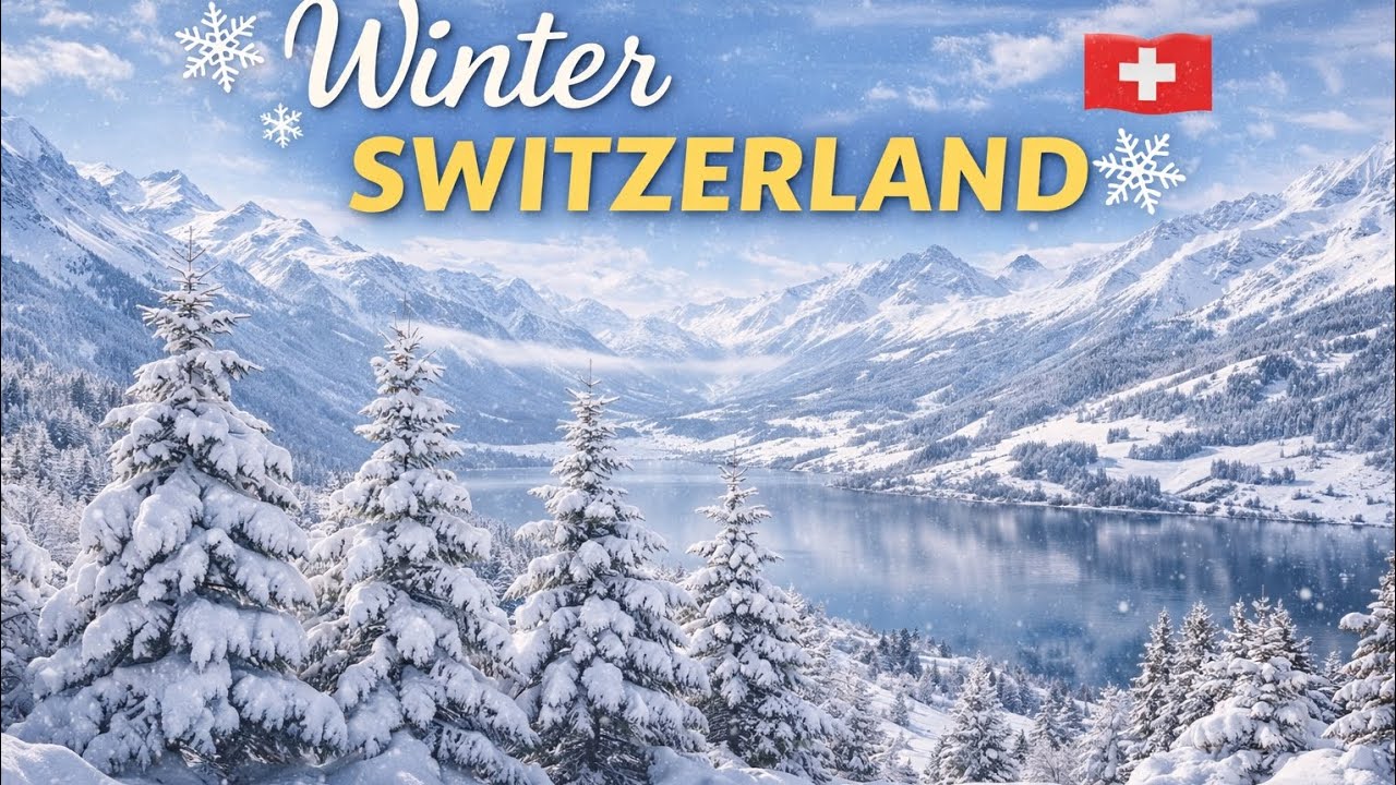 Winter Switzerland 🇨🇭 | Snowy Lakes, Mountains & Peaceful Nature
