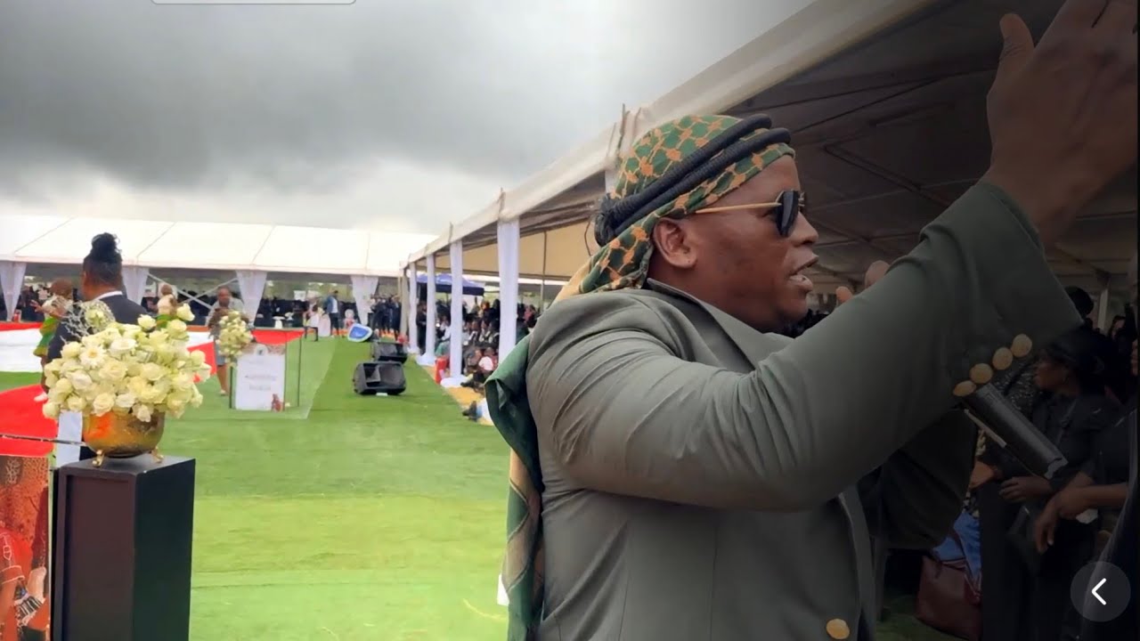 Benny Mayengani Performing during the funeral of Hosi Dr Nwamitwa II