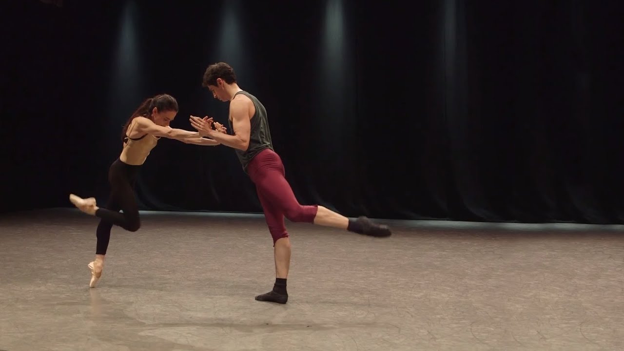 Alessandra Ferri and Federico Bonelli rehearse Woolf Works (The Royal Ballet)