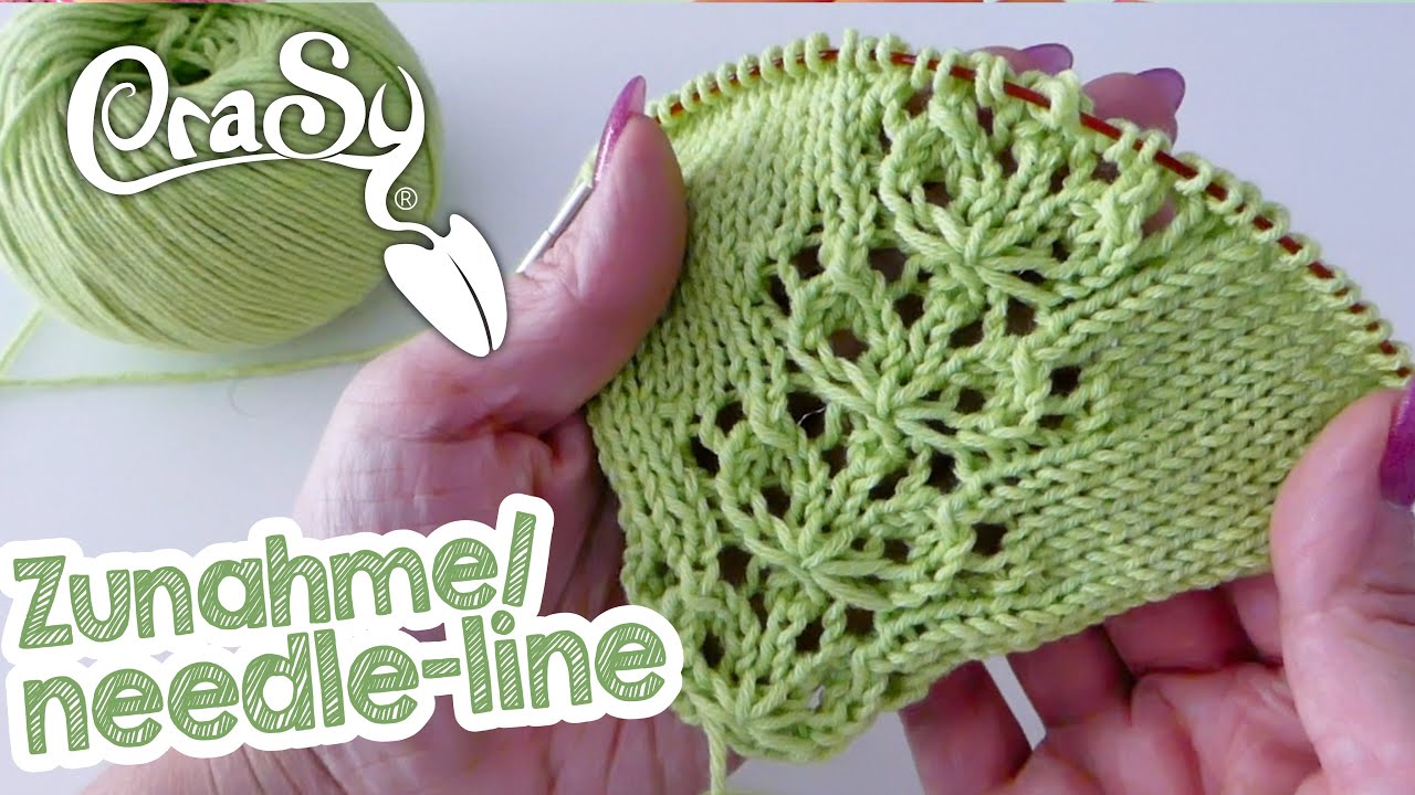 Blätterzunahme für Raglan Pullis und Tücher knit the needle line