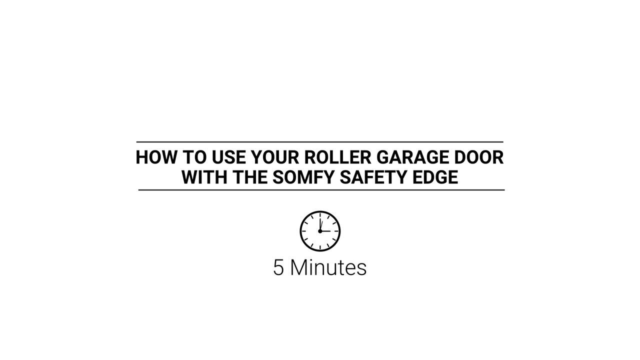 Using a Rollerdor with Somfy Safety Edge V3 040122