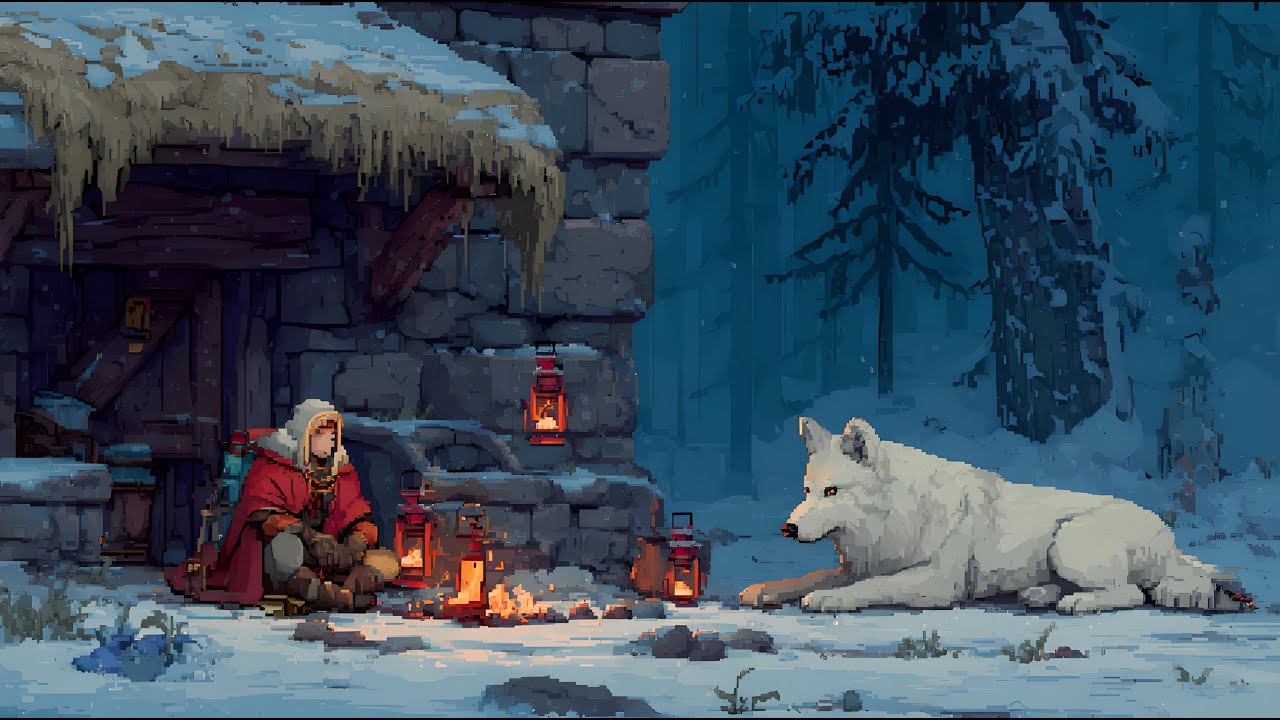 Calm Winter Evening | Ambient House 16-Bit Music | Tranquil Reflection & Cozy Vibes