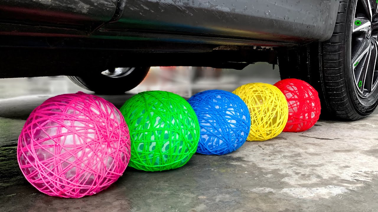 Funny Crushing Experiment Giant Orbeez Balloons vs Car! Crushing Crunchy, Soft Things with Car!