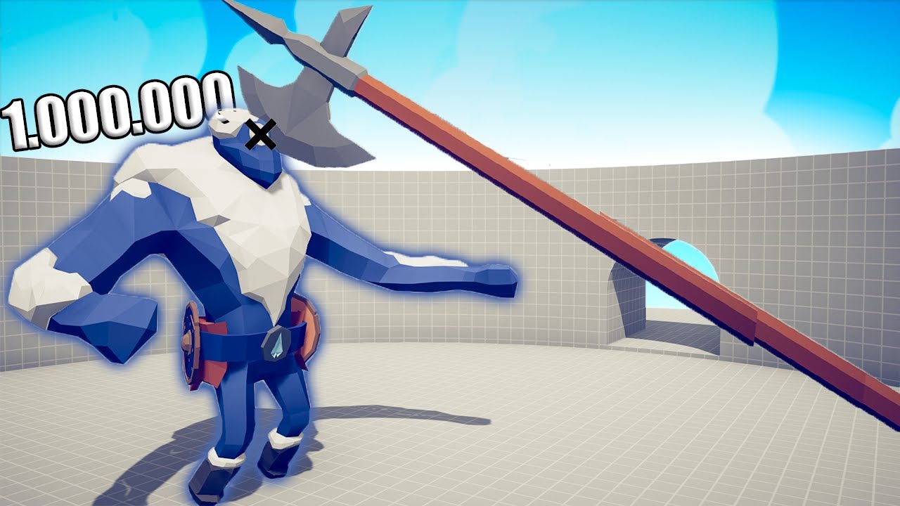 1.000.000 DAMAGE HALBERD 1 vs 1 TOURNAMENT - TABS | Totally Accurate Battle Simulator 2023