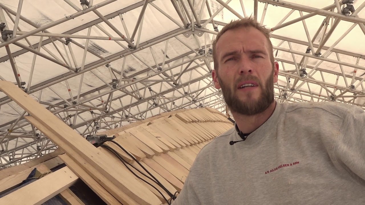 Kongehallen, tag og vindskeder, maj 2019