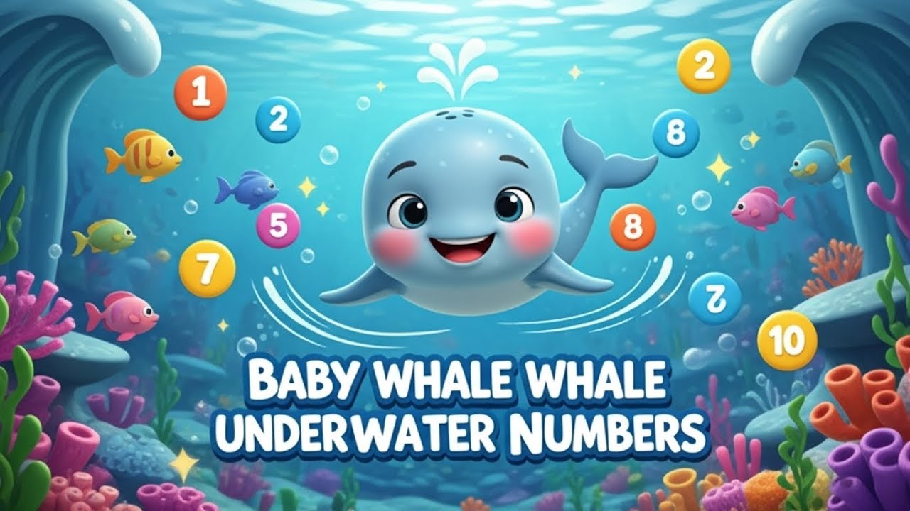 Baby Whale Underwater Numbers – Nursery Rhyme, Toddler Learning, Ocean Fun, and Early Math Skills