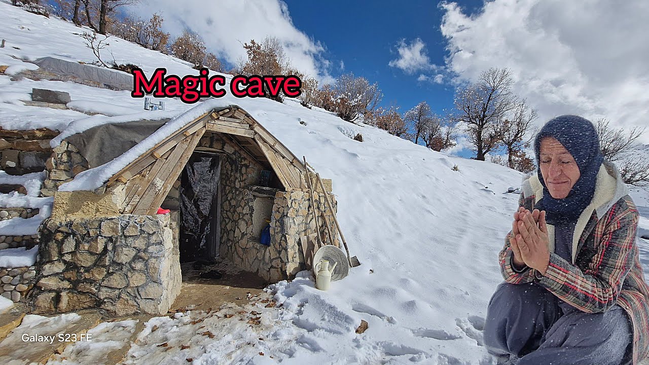 Magical cave; safe haven for single mother who survived deadly blizzard🥶😲