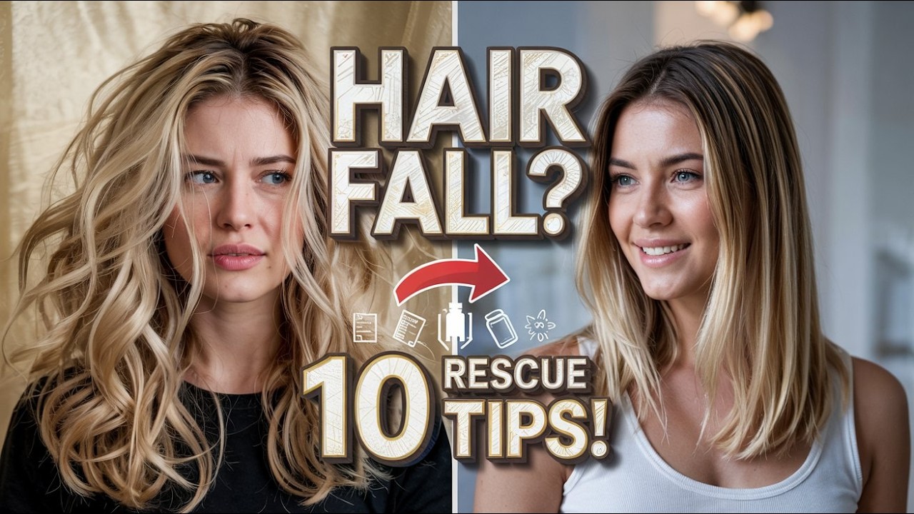 Blonde Hair Rescue: 10 Tips to Stop Hair Fall! #HairFallTips #haircareroutine #haircare