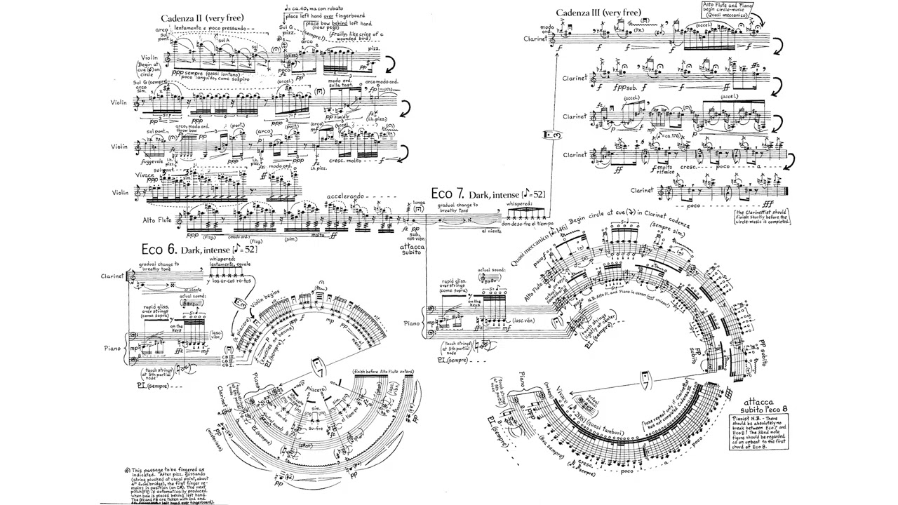 George Crumb: Eleven Echoes of Autumn, 1965 (Echoes I) [w/ score]