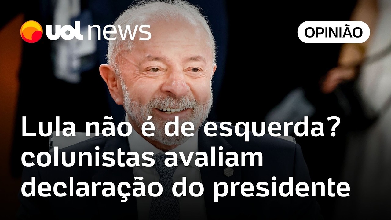 Lula diz que n&atilde;o &eacute; 'esquerdista': Sakamoto, Josias e Maierovitch analisam declara&ccedil;&atilde;o