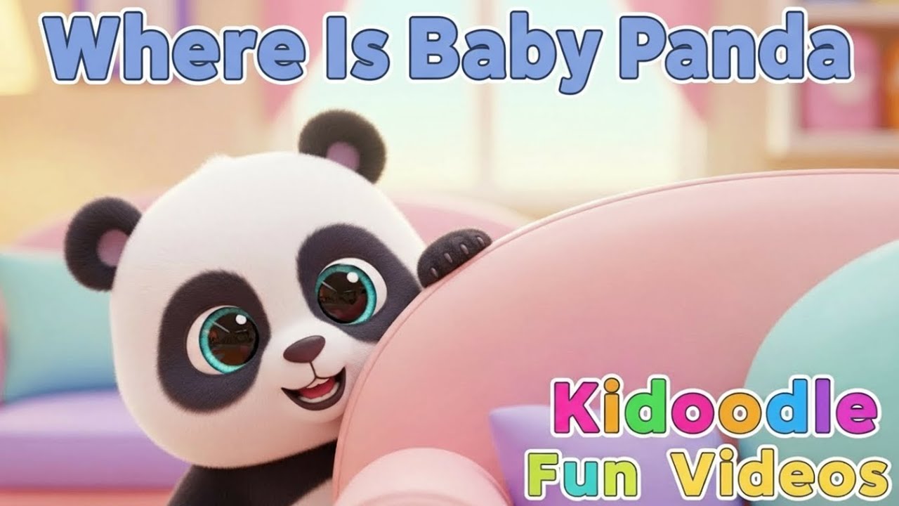Where is Baby Panda - Hide & Seek Song #peekaboosong #nurseryrhymes #babysongs #singalong #kidssong