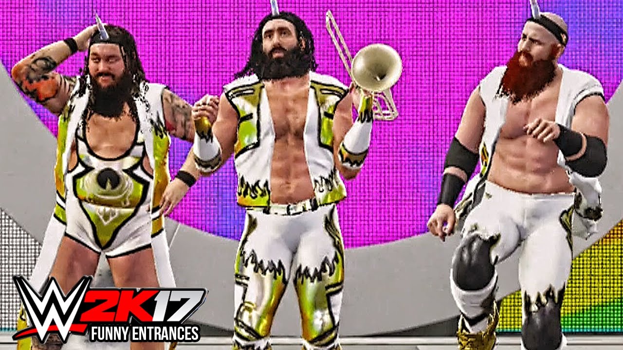 WWE 2K17 - Top 10 Funny Entrances ft John Cena, Undertaker, Roman Reigns, Triple H ( PS4 & XB1 ) 😆