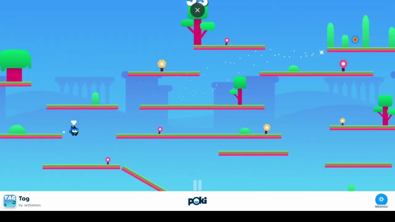 Intense game of TAG on poki .com