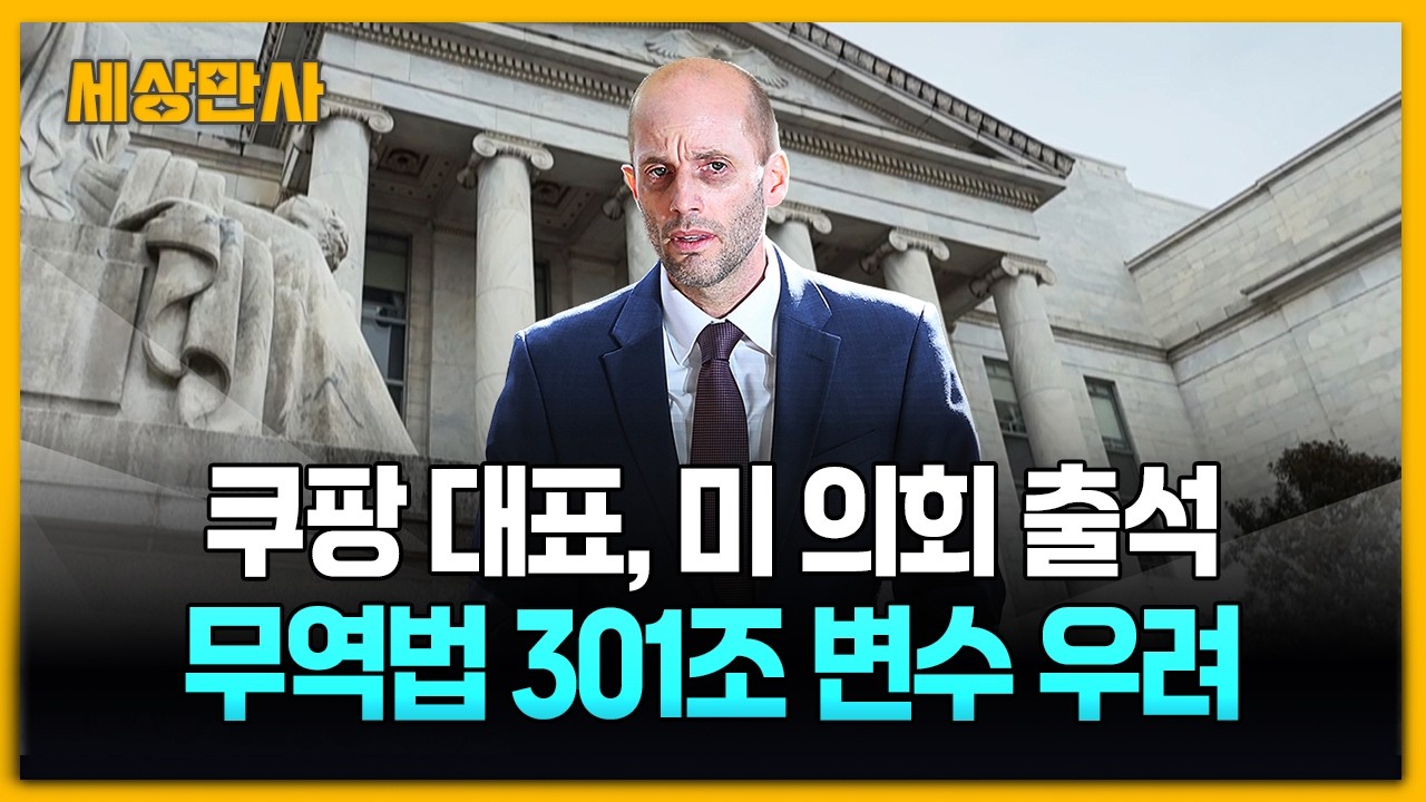 쿠팡 대표 美 의회 7시간 증언... '무역법 301조' 발동 빌미 되나? [세상만사] #쿠팡대표 #미의회 #무역법301조
