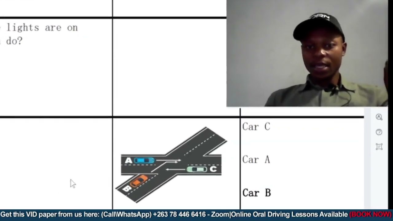Latest 2024 VID Provisional Oral Driving Test #3 (Part C) | Mr Pauline Zimbabwe Practise Tests