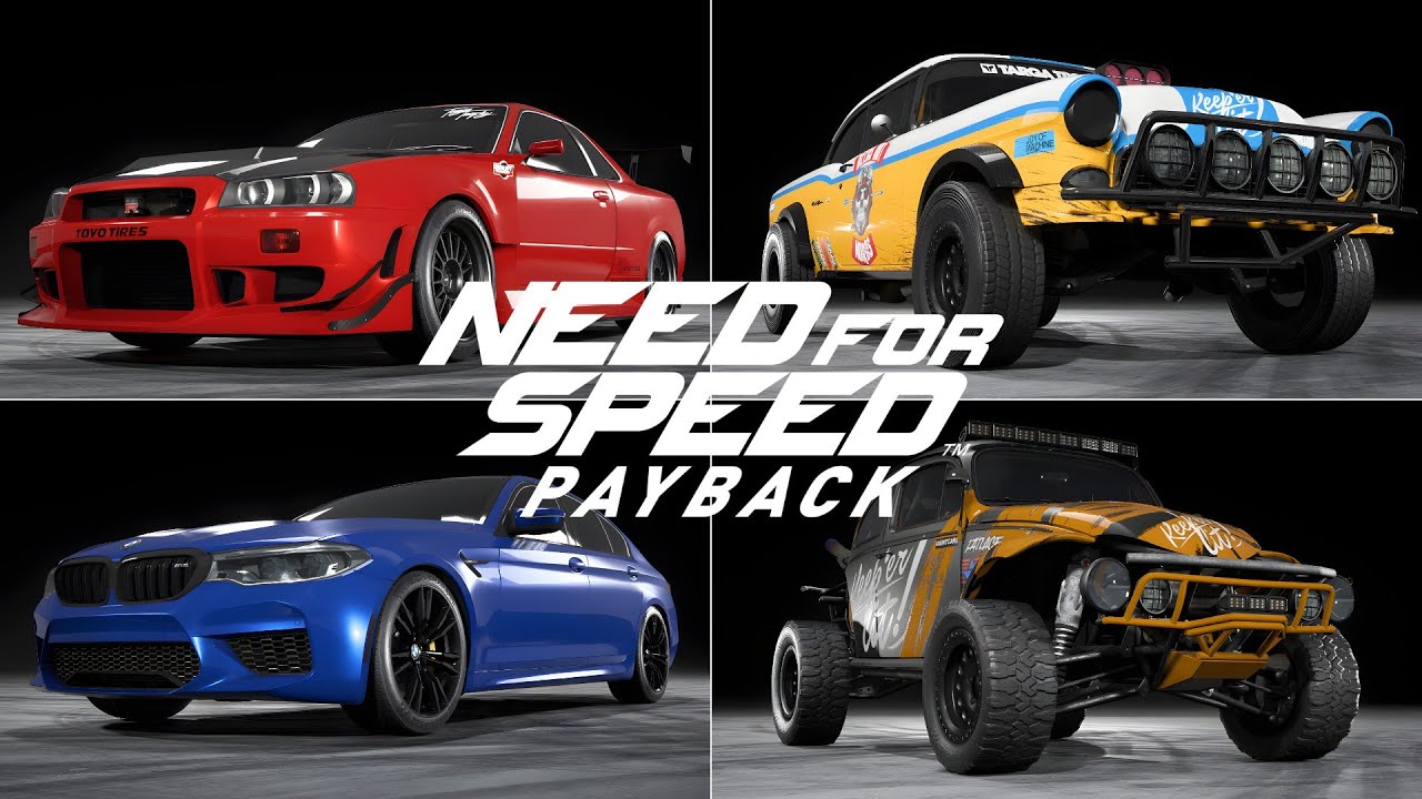 All CHARACTER'S CARS In NFS PAYBACK