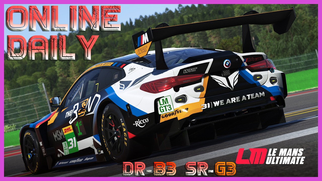 Траса Le mans France хочу ехать стабильно на BMW m4 MOZA R12 + KS штурвал + педали CRP 2 #16