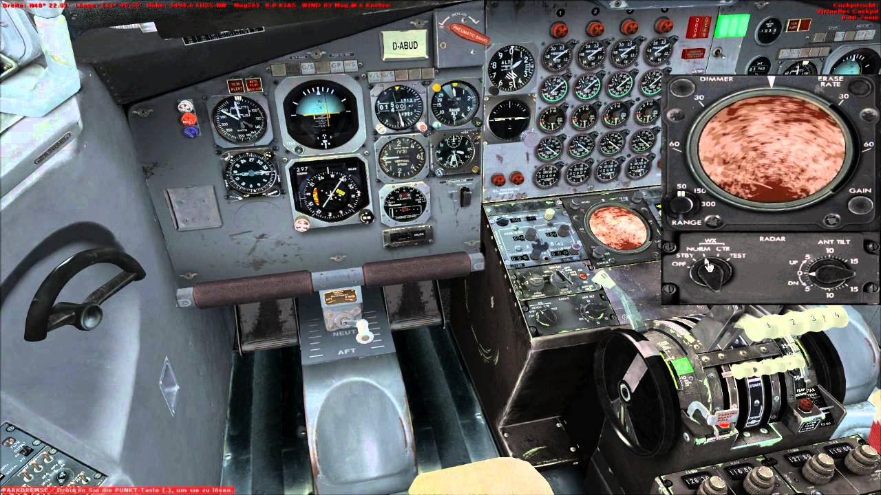 Captain Sim Boeing 707 Tutorial Flight [GERMAN] part2