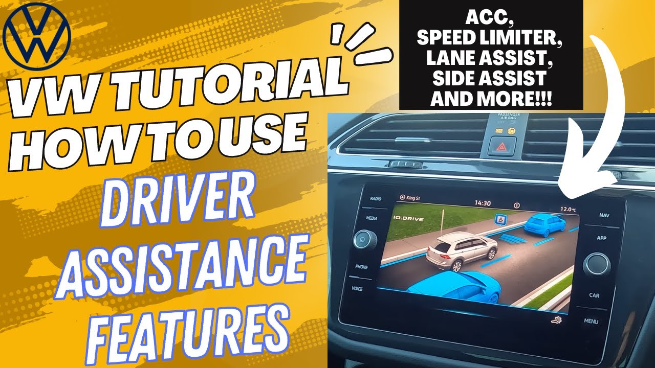 Учебное пособие по системе помощи водителю VW &mdash; как использовать ACC, Travel Assist, Lane Assist,...