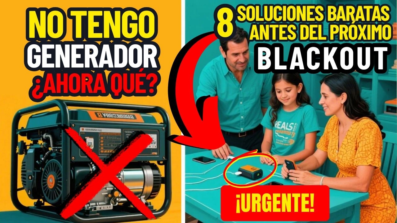 ENERGÍA DE EMERGENCIA con Presupueto LIMITADO 8 Soluciones