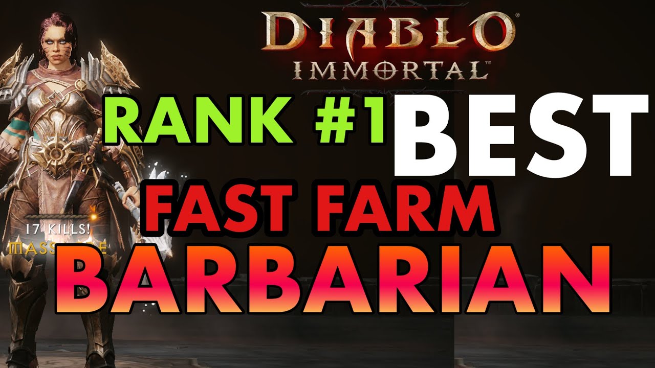 Unstoppable Barbarian: The Ultimate Rank #1 Undefeated Fast Farming Build in Diablo Immortal