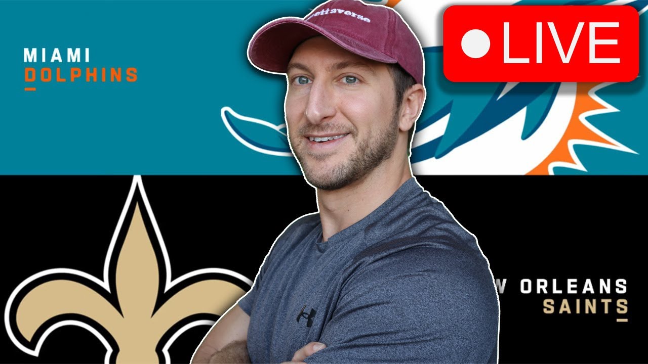 LIVE: New Orleans Saints vs Miami Dolphins | James Skrmetta Watch Party